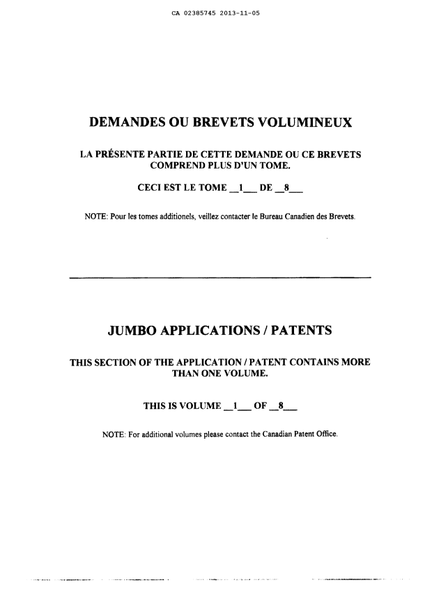 Canadian Patent Document 2385745. Prosecution-Amendment 20121205. Image 350 of 350
