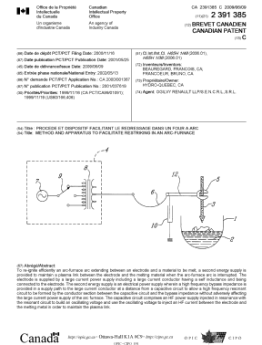 Document de brevet canadien 2391385. Page couverture 20081213. Image 1 de 1