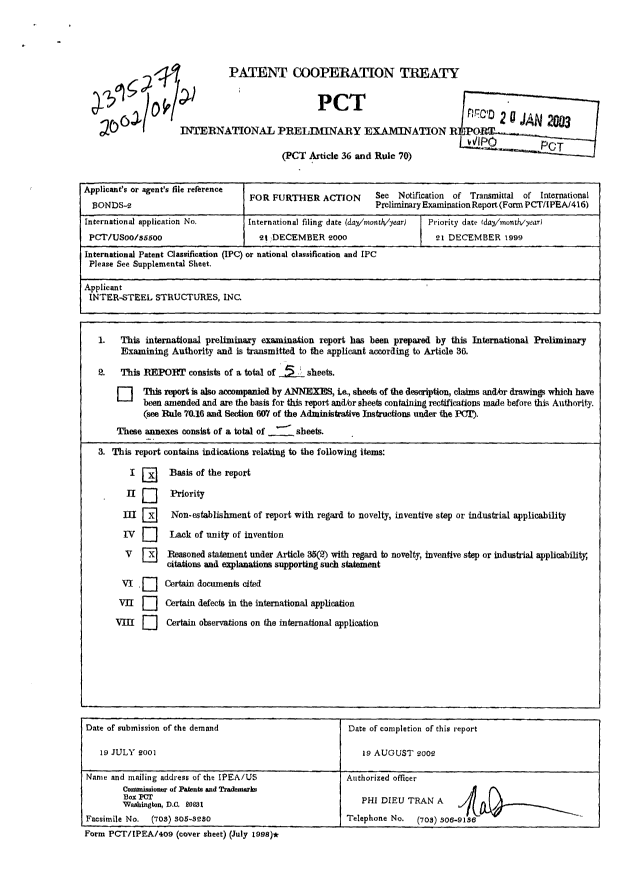 Canadian Patent Document 2395279. PCT 20020621. Image 1 of 5