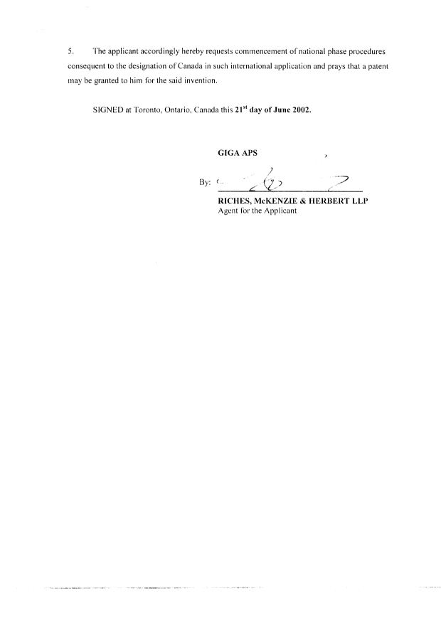 Canadian Patent Document 2395538. Correspondence 20021030. Image 4 of 4