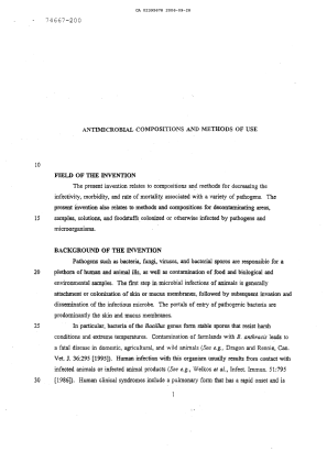 Canadian Patent Document 2395678. Description 20101218. Image 1 of 99