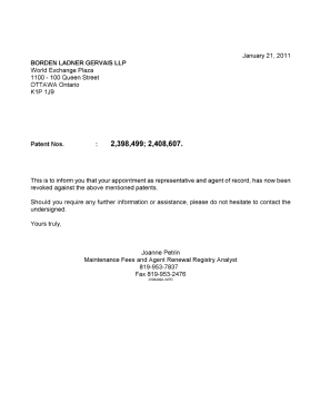 Canadian Patent Document 2398499. Correspondence 20110121. Image 1 of 1