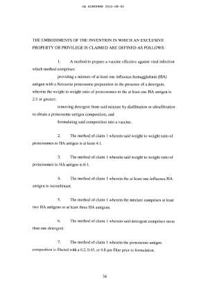 Document de brevet canadien 2400468. Revendications 20101202. Image 1 de 4