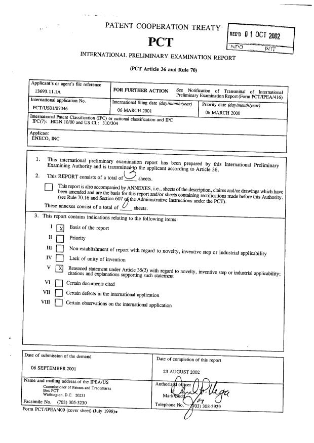 Document de brevet canadien 2401810. PCT 20020830. Image 1 de 3