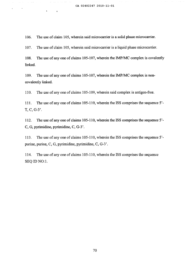 Canadian Patent Document 2402247. Prosecution-Amendment 20101101. Image 11 of 11