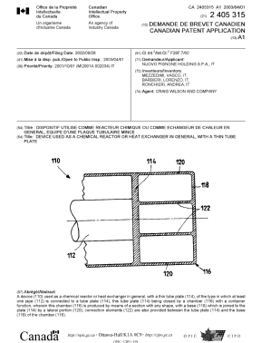 Canadian Patent Document 2405315. Cover Page 20030307. Image 1 of 1