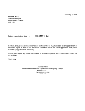 Canadian Patent Document 2405649. Correspondence 20080205. Image 1 of 1