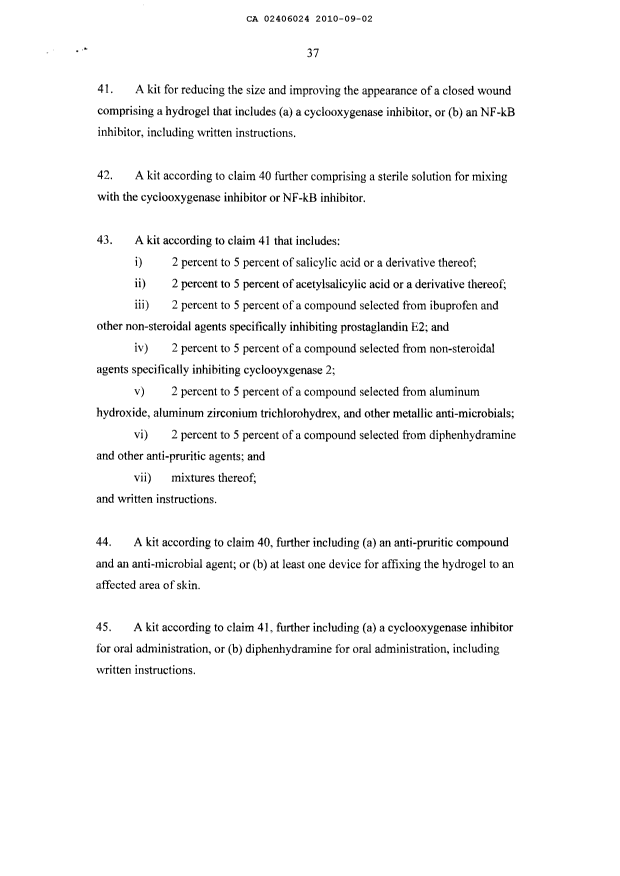 Canadian Patent Document 2406024. Prosecution-Amendment 20091202. Image 8 of 8