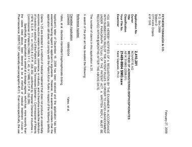 Document de brevet canadien 2410201. Poursuite-Amendment 20081227. Image 1 de 2