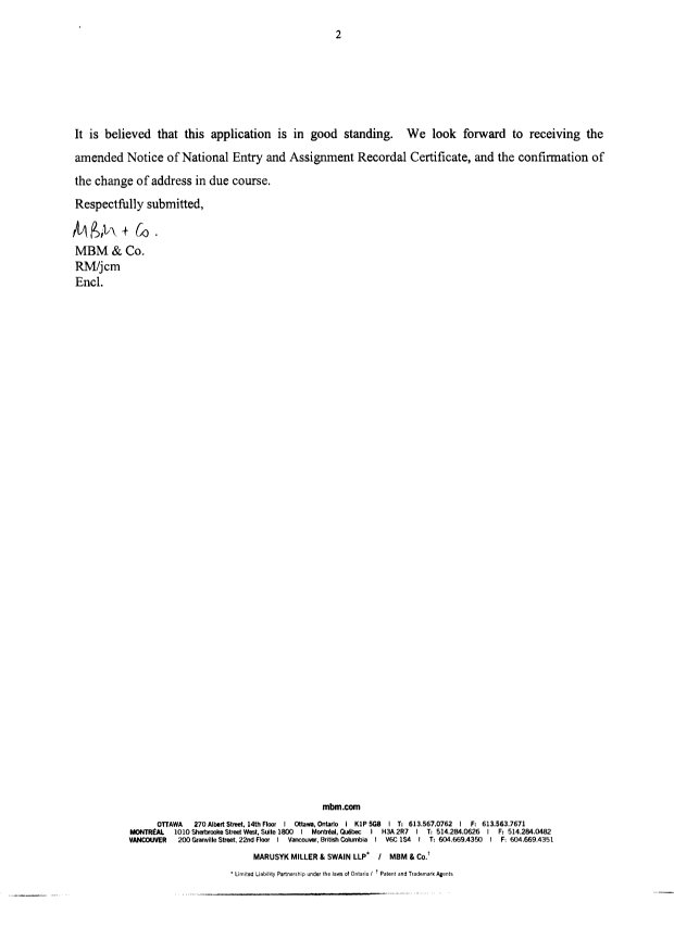 Canadian Patent Document 2415932. Correspondence 20040210. Image 2 of 3