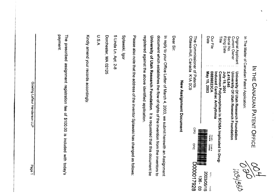 Canadian Patent Document 2416545. Correspondence 20021215. Image 1 of 2