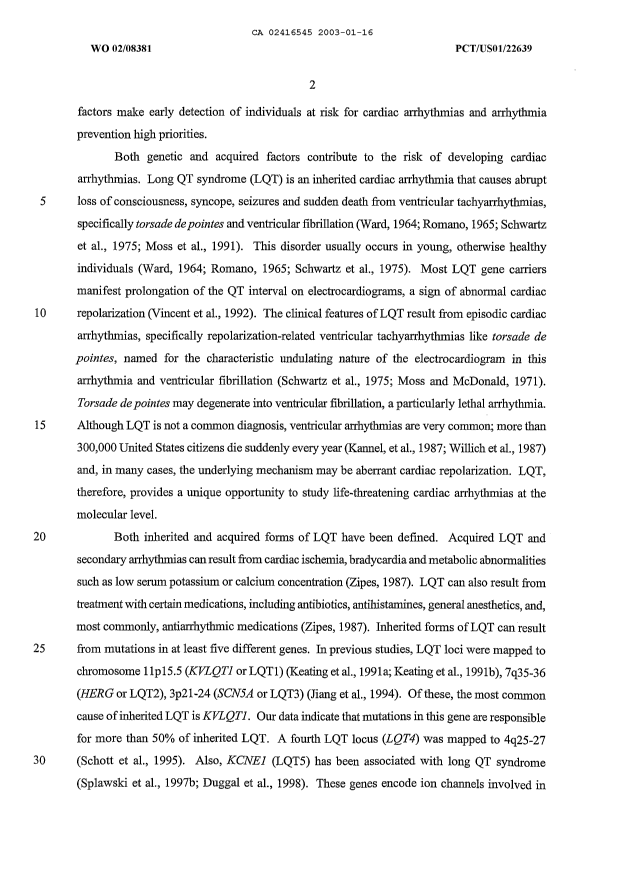 Canadian Patent Document 2416545. Description 20021216. Image 2 of 100