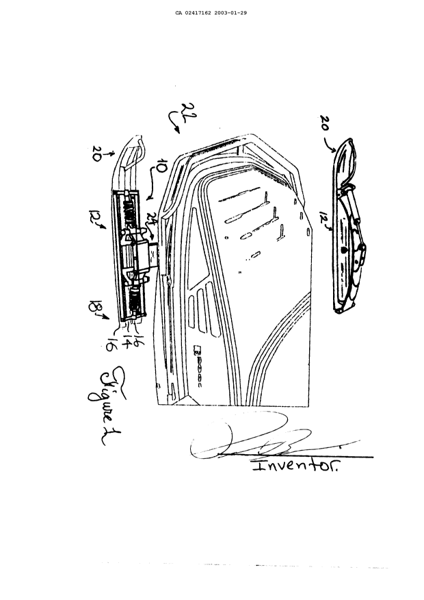 Canadian Patent Document 2417162. Drawings 20030129. Image 1 of 4