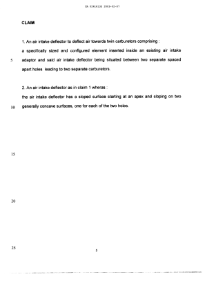 Document de brevet canadien 2418133. Revendications 20021207. Image 1 de 1