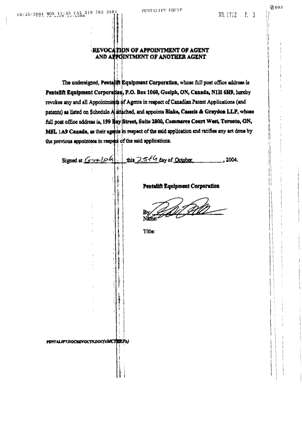 Canadian Patent Document 2418525. Correspondence 20050112. Image 2 of 3