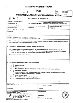 Document de brevet canadien 2420671. PCT 20030226. Image 1 de 5