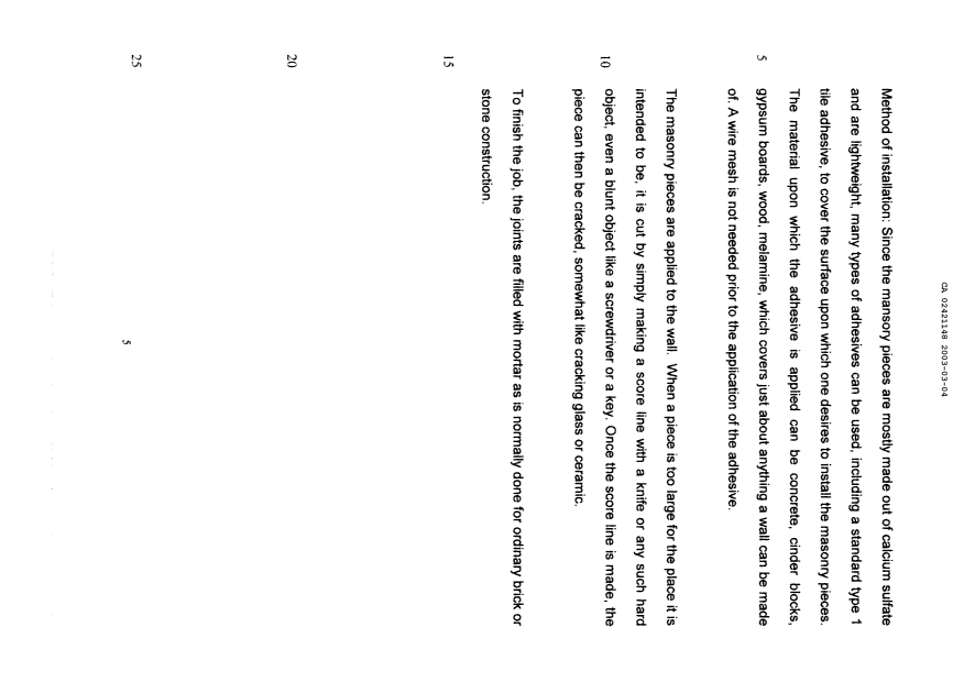 Canadian Patent Document 2421148. Description 20021204. Image 5 of 5