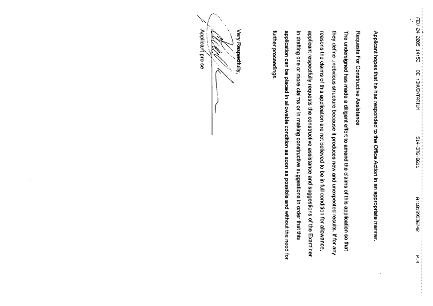 Document de brevet canadien 2421148. Poursuite-Amendment 20041224. Image 2 de 3