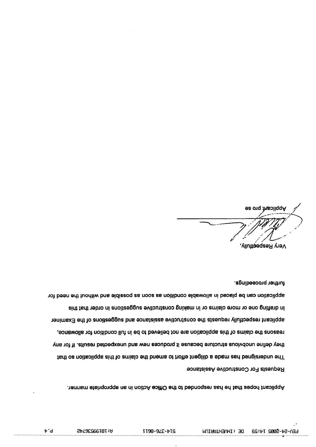 Document de brevet canadien 2421148. Poursuite-Amendment 20041224. Image 2 de 3