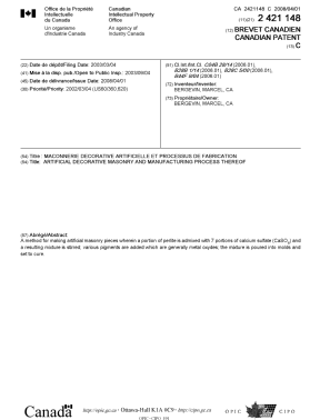 Document de brevet canadien 2421148. Page couverture 20071204. Image 1 de 1