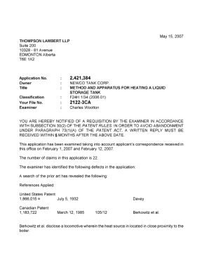 Canadian Patent Document 2421384. Prosecution-Amendment 20070515. Image 1 of 2