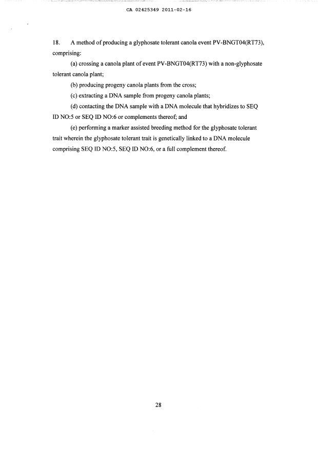 Canadian Patent Document 2425349. Prosecution-Amendment 20110216. Image 5 of 5