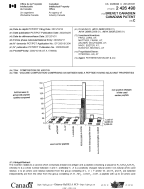 Document de brevet canadien 2426490. Page couverture 20120103. Image 1 de 2