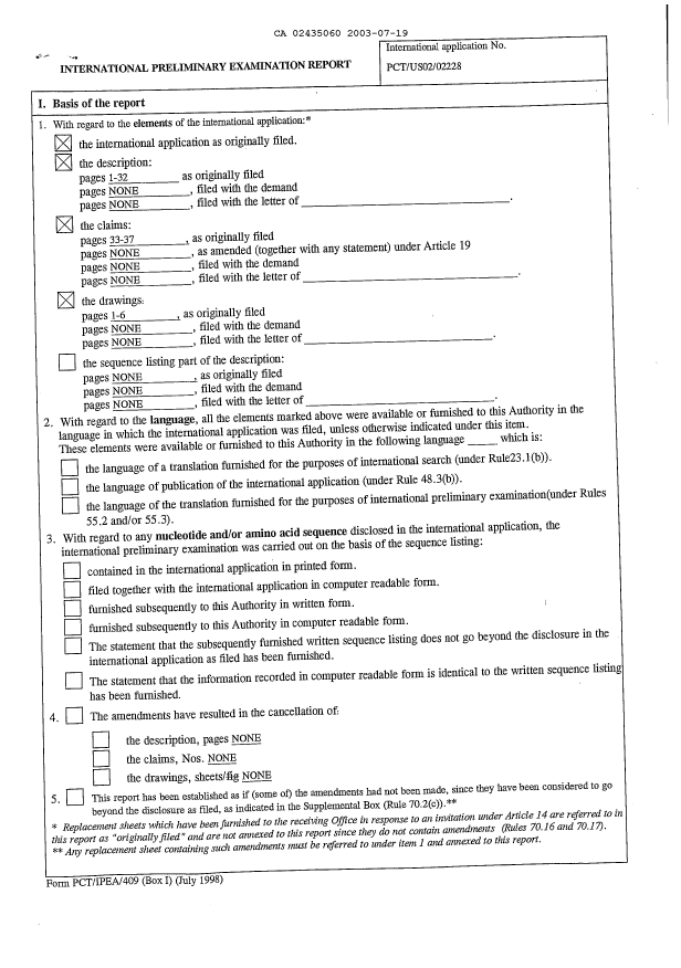 Canadian Patent Document 2435060. PCT 20030719. Image 2 of 3