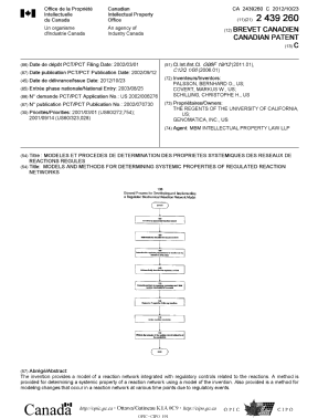 Document de brevet canadien 2439260. Page couverture 20111227. Image 1 de 1