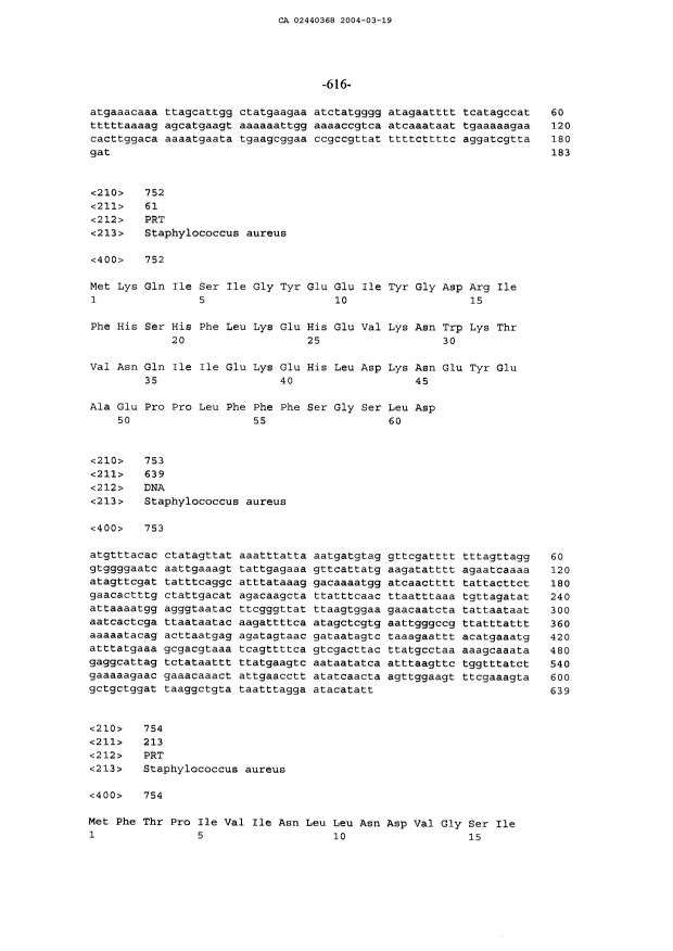 Canadian Patent Document 2440368. Correspondence 20040319. Image 2 of 600