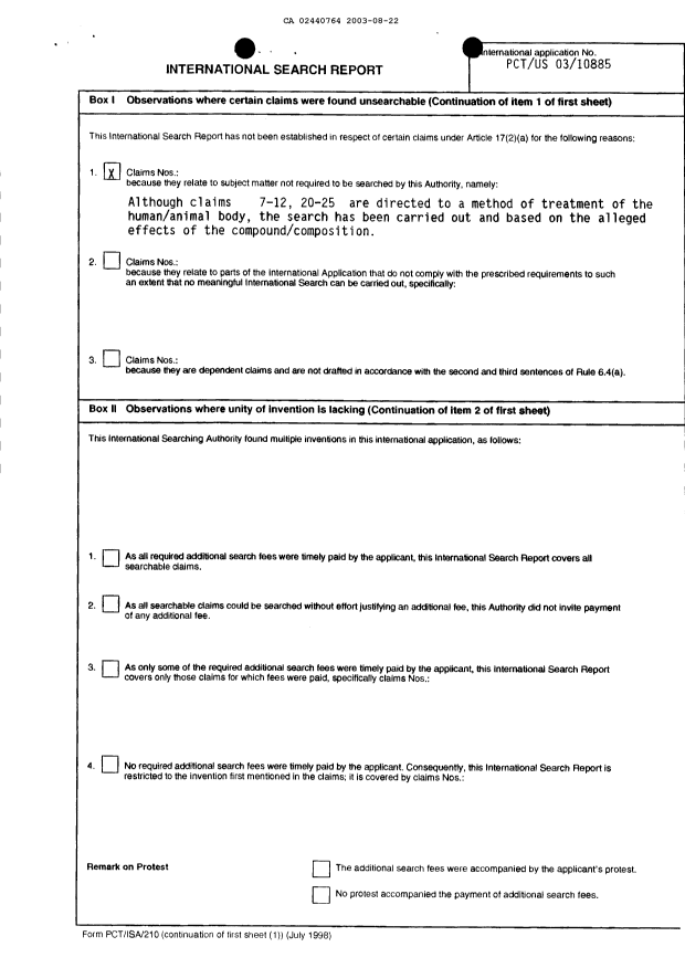 Document de brevet canadien 2440764. PCT 20030822. Image 9 de 9