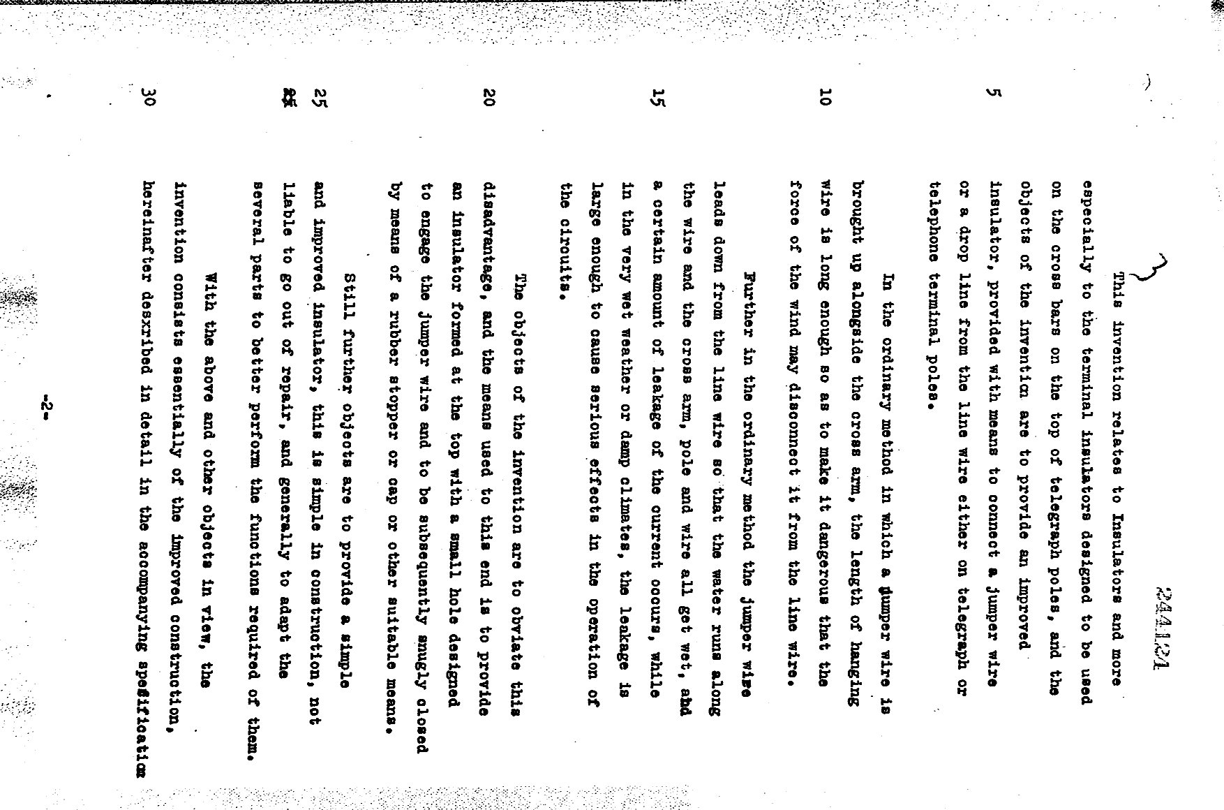 Canadian Patent Document 244124. Description 19951104. Image 1 of 4