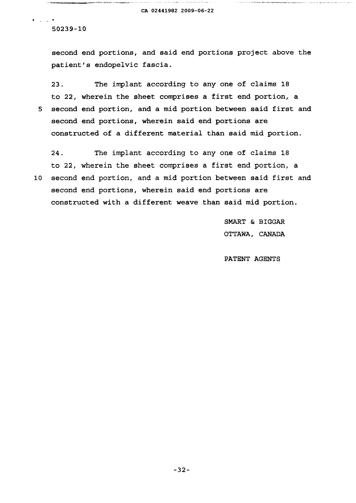 Canadian Patent Document 2441982. Prosecution-Amendment 20081222. Image 12 of 12