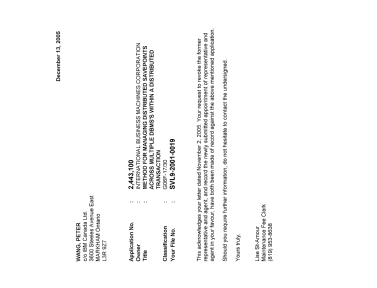 Canadian Patent Document 2443100. Correspondence 20041213. Image 1 of 1