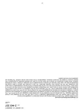 Document de brevet canadien 2443337. Page couverture 20031222. Image 2 de 2