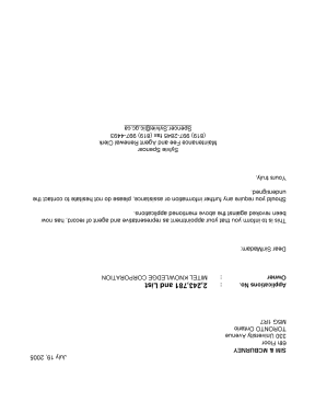 Document de brevet canadien 2443337. Correspondance 20041219. Image 1 de 1