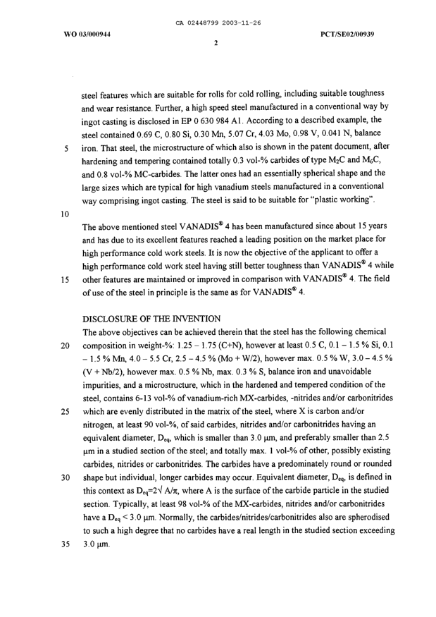 Canadian Patent Document 2448799. Description 20031126. Image 2 of 12