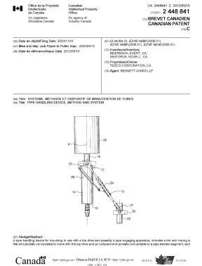 Document de brevet canadien 2448841. Page couverture 20111217. Image 1 de 2
