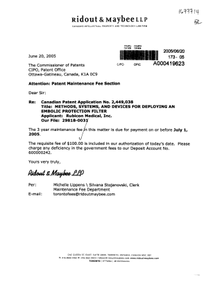 Document de brevet canadien 2449038. Taxes 20041220. Image 1 de 1