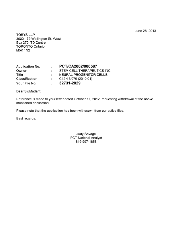 Canadian Patent Document 2454276. Correspondence 20121226. Image 1 of 1
