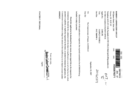 Document de brevet canadien 2460192. Poursuite-Amendment 20061210. Image 1 de 1