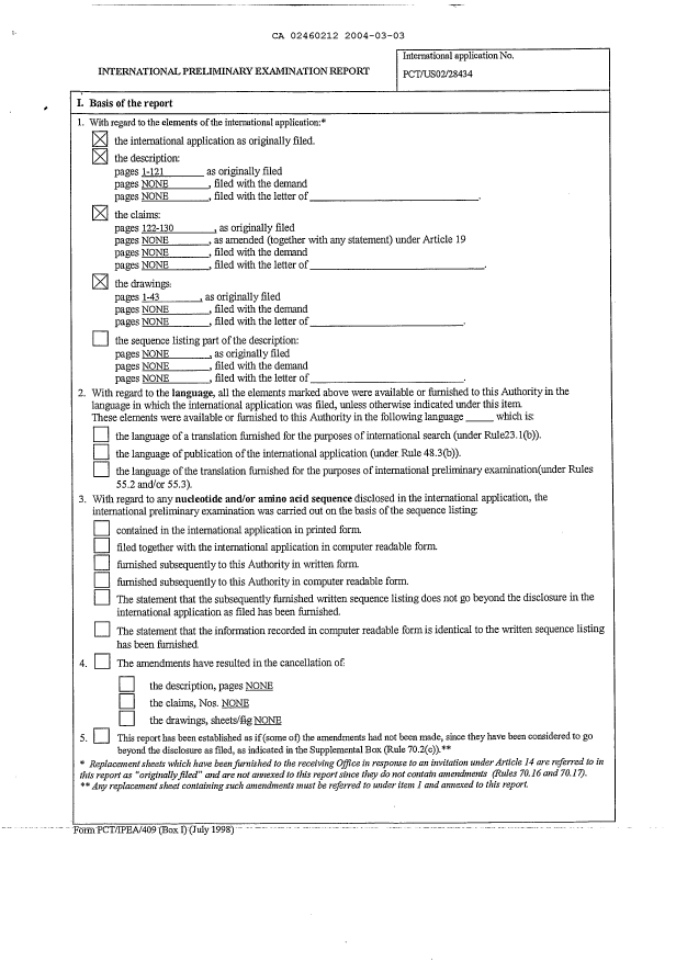 Canadian Patent Document 2460212. PCT 20040303. Image 2 of 5