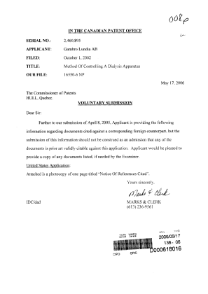 Canadian Patent Document 2460895. Prosecution-Amendment 20060517. Image 1 of 1