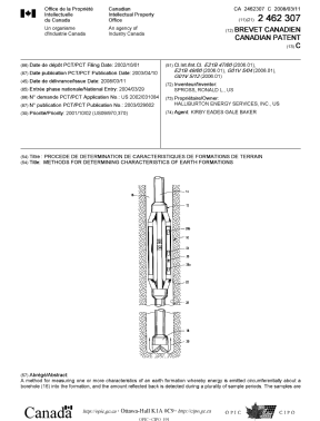 Canadian Patent Document 2462307. Cover Page 20080212. Image 1 of 2