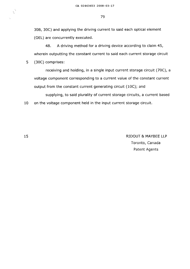 Canadian Patent Document 2463653. Prosecution-Amendment 20080317. Image 13 of 13