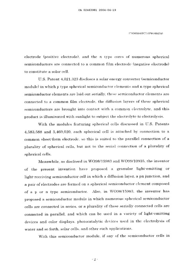 Canadian Patent Document 2463981. Description 20090716. Image 2 of 34