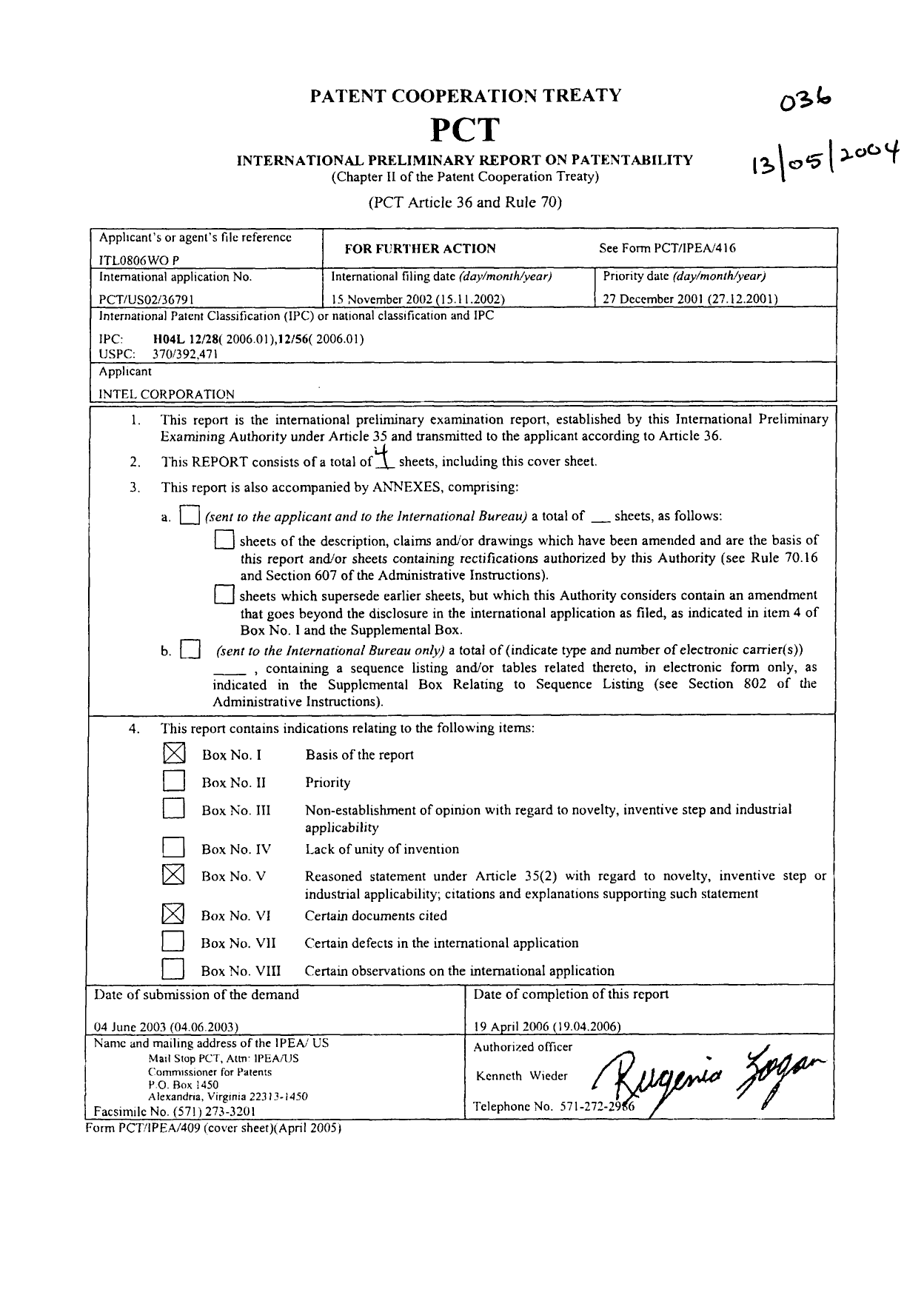 Canadian Patent Document 2467430. PCT 20040513. Image 1 of 5