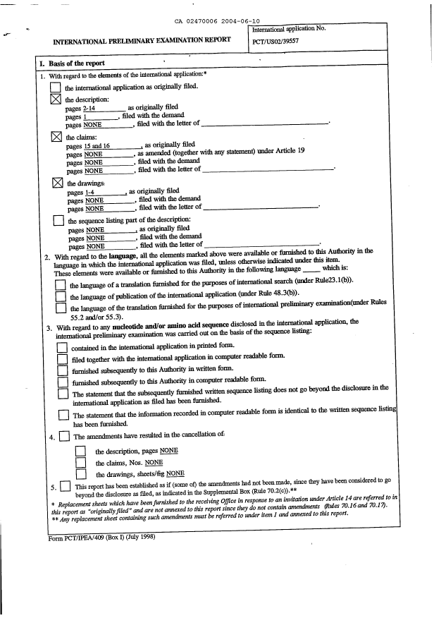 Document de brevet canadien 2470006. PCT 20040610. Image 2 de 4