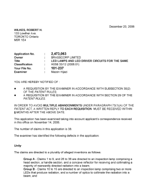 Document de brevet canadien 2473063. Poursuite-Amendment 20051220. Image 1 de 2