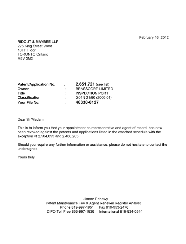 Canadian Patent Document 2473063. Correspondence 20111216. Image 1 of 1